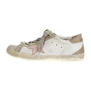 Golden Goose Girls Super Star Sneakers in White and Pink